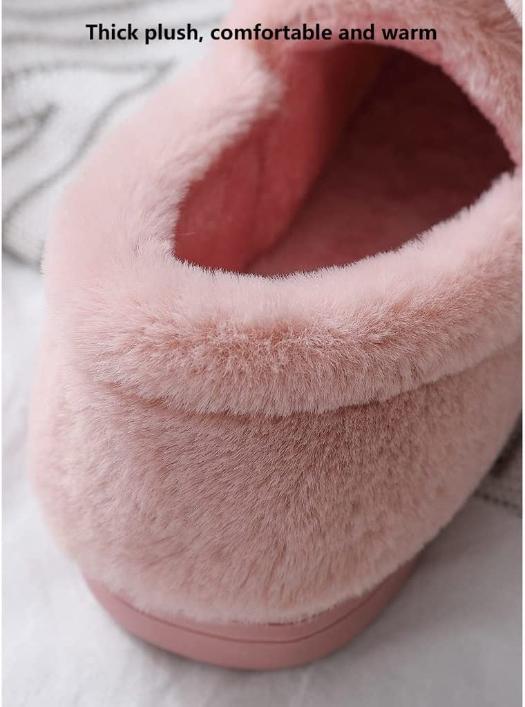 Zapatillas Pantuflas de casa con Textura Transparente para Mujer Zapatos de algodón