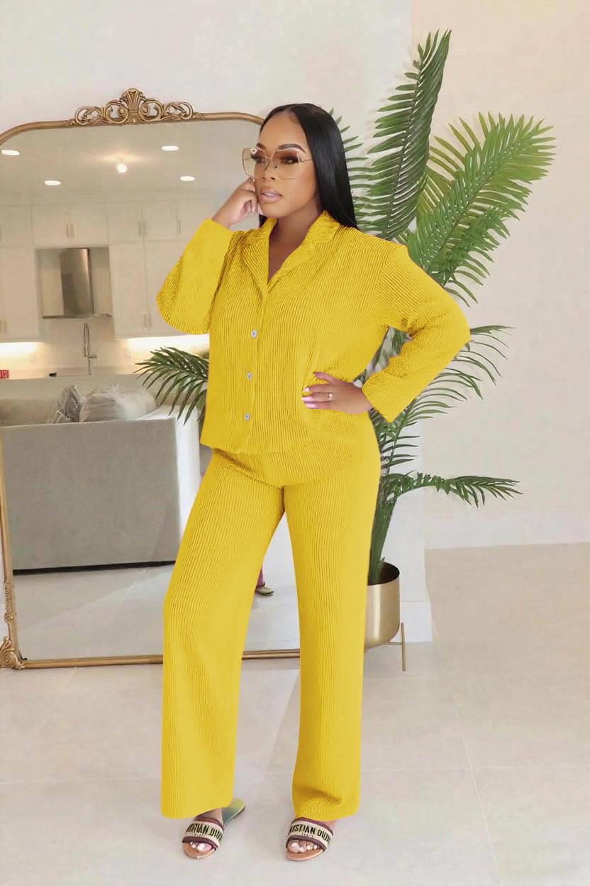 Nimsruc 2 Piece Outfits For Women Casual Long Sleeve Sweatsuit Set - Image 5