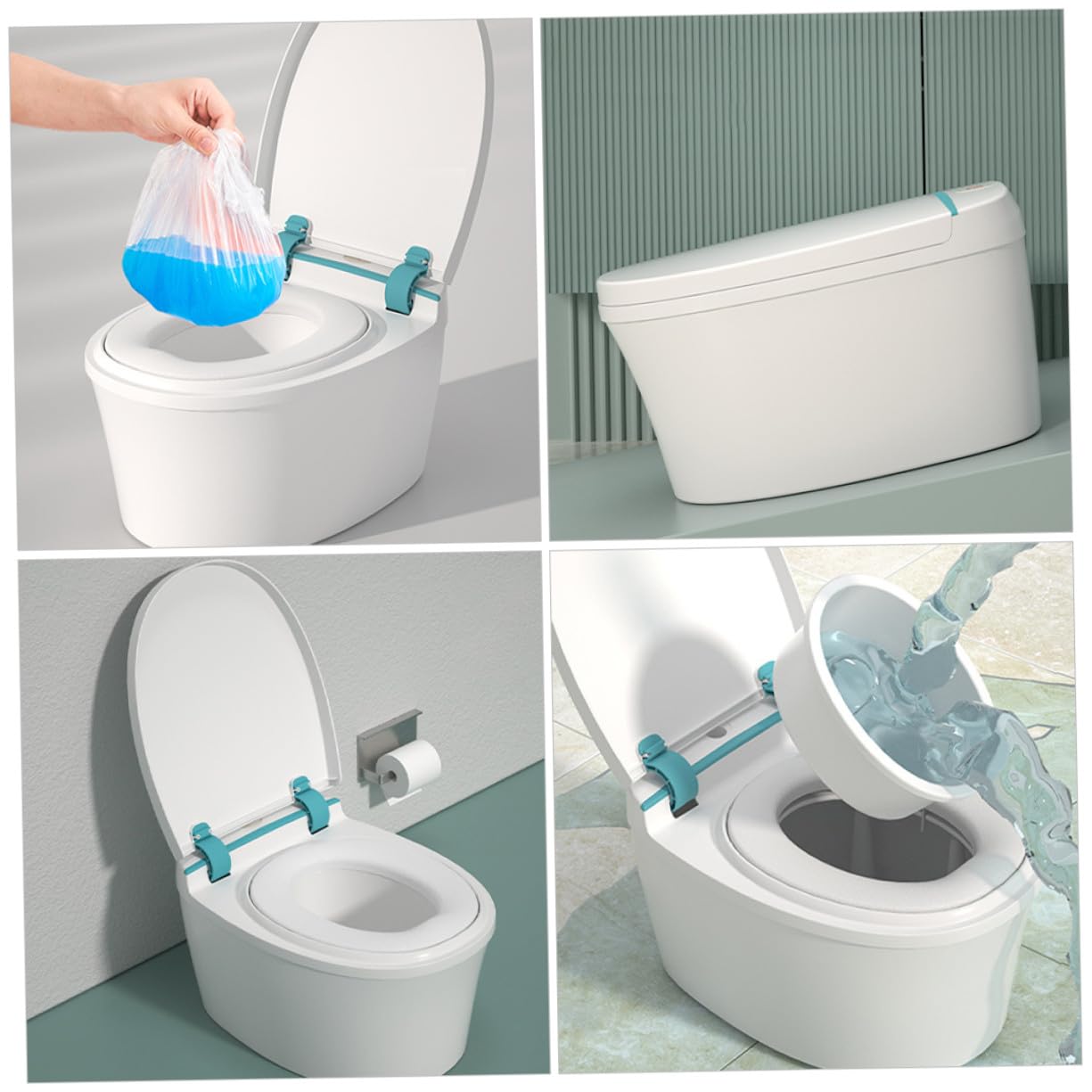 HEMOTON Töpfchen für Kleinkinder Tragbarer Toilettensitz mit Herausnehmbarem Einsatz Weicher Sitz für Jungen und Mädchen für Hause und Unterwegs