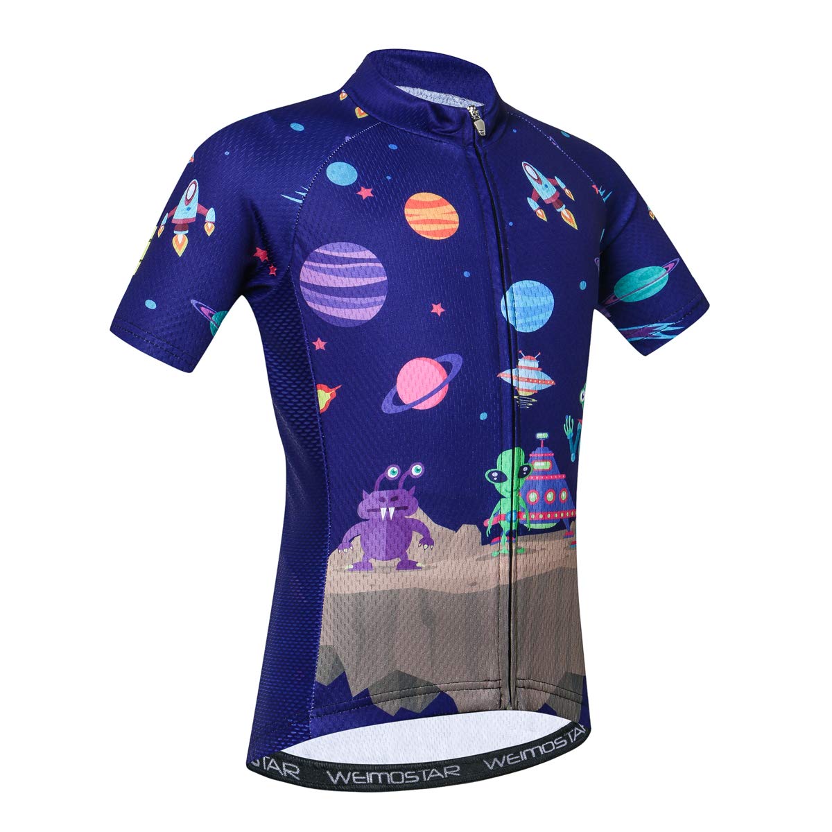 Camiseta de ciclismo de manga corta para niños y niñas