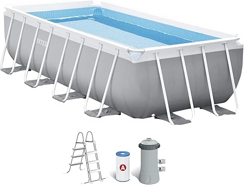 Piscina desmontável Intex Prism Frame retangular com depuradora