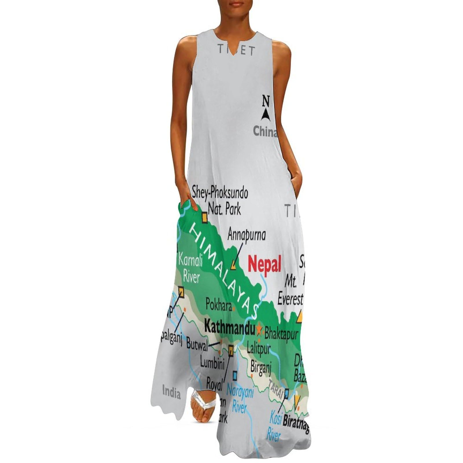 chinese dress ladies Amazon.com: Puxufody Maps of Nepal Womens Maxi Dresses Summer Flowy Swing  Casual Long Dress S : Clothing, Shoes & Jewelry