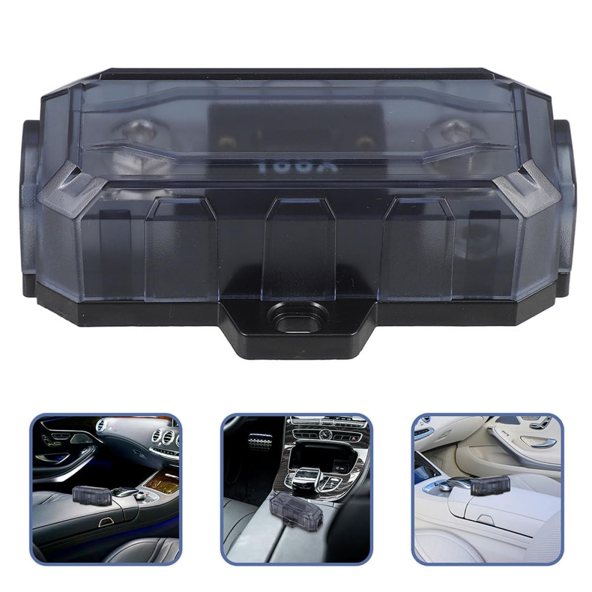 Portafusibili Anl per Amplificatore Audio Auto, 2 Pezzi, 100A, Lega di Zinco, Installazione Facile, Sicurezza Affidabile