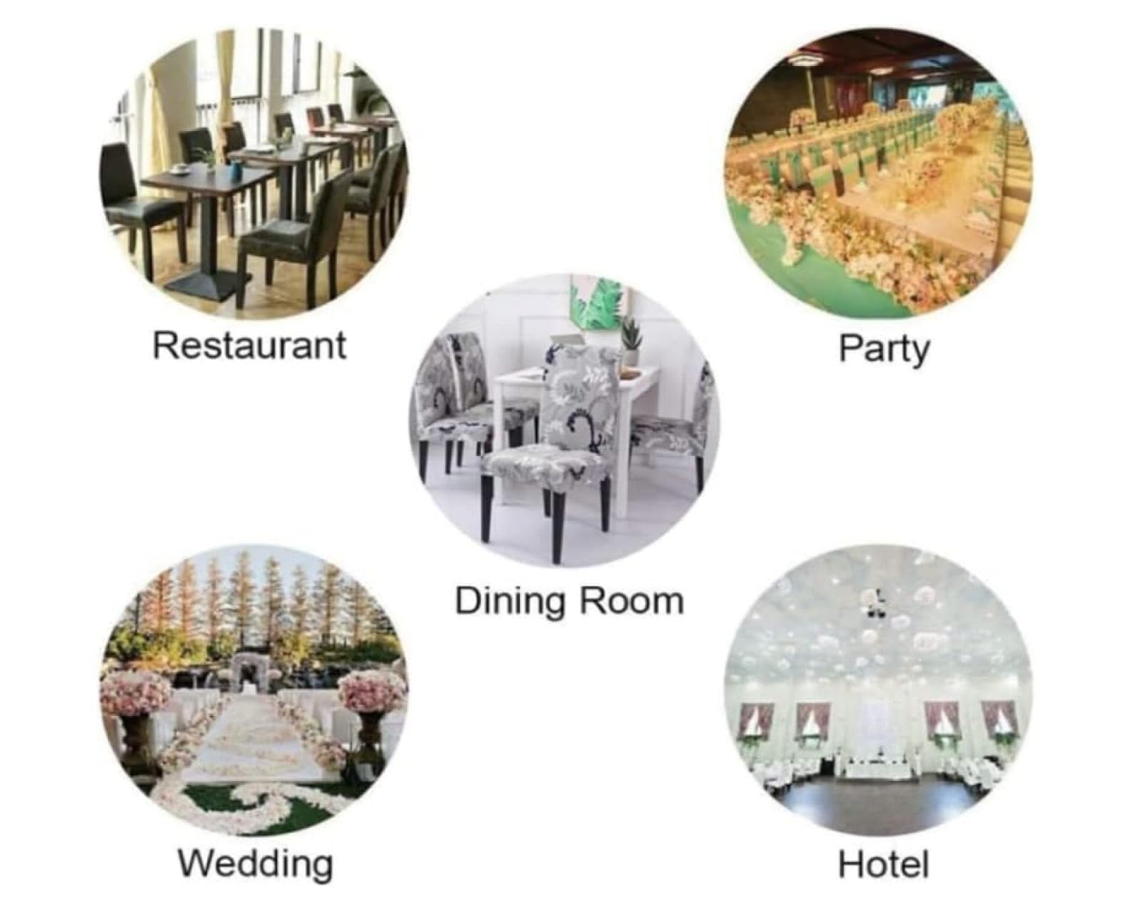 Coprisedie con Schienale 4 Pezzi Linea Verde Beige Sedie Sala da Pranzo Lavabile Coprisedie Cucina Ristorante Ufficio Spandex Elasticizzato Copri Sedie Soggiorno 4 Pezzi