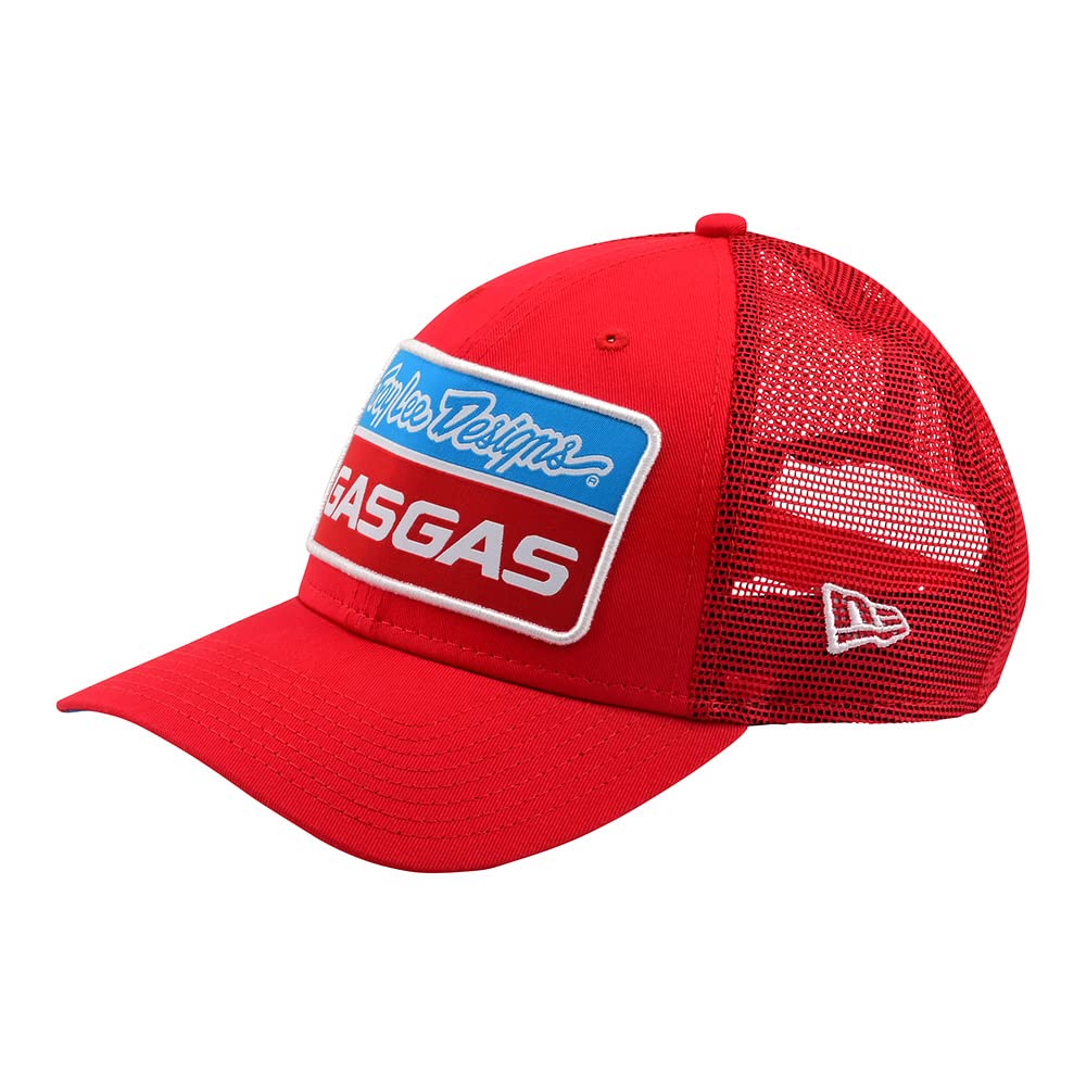 TLDTroy Lee Designs Gasgas Team Stock Curvo Snapback Cappello hat, Rosso, Taglia unica, Rosso, One Size