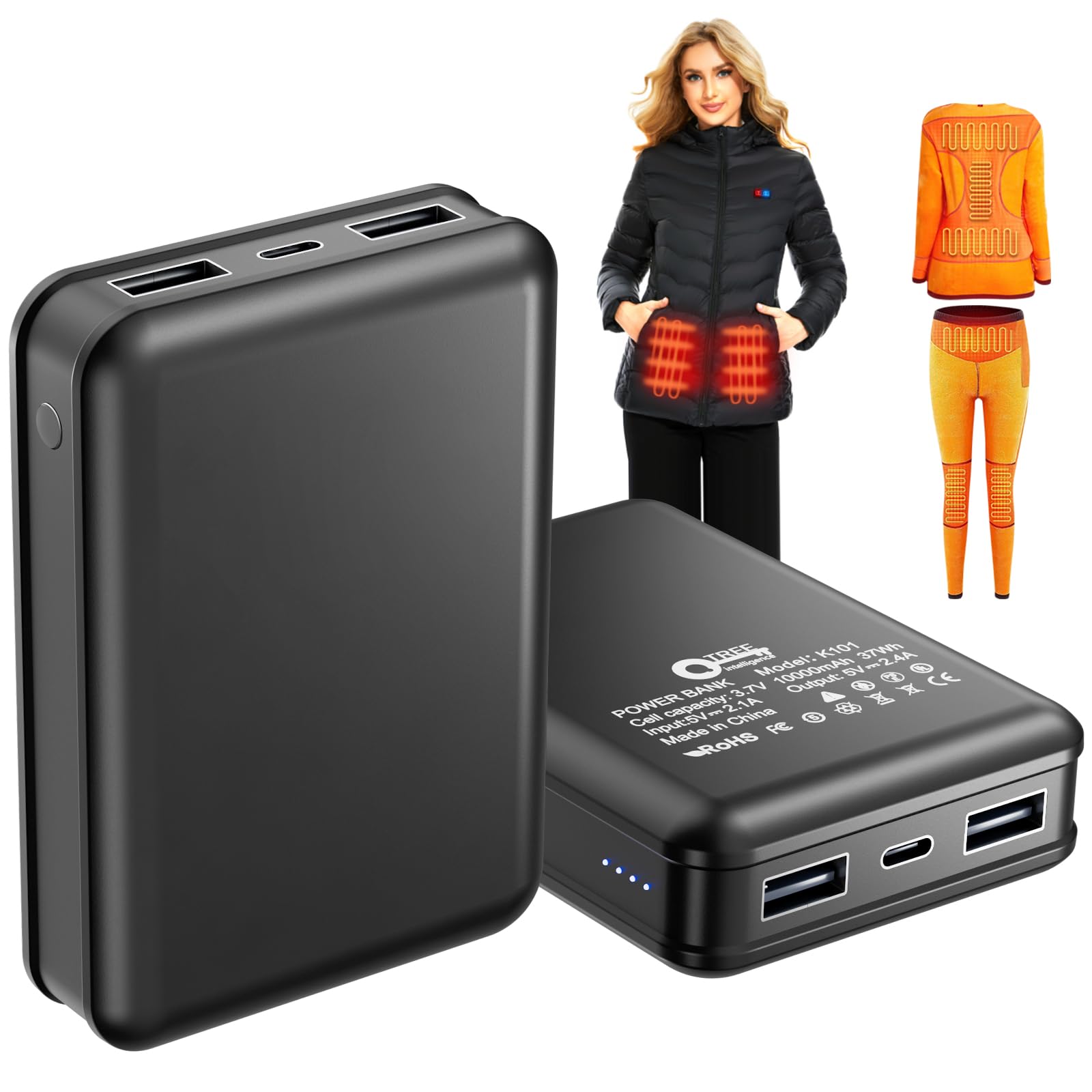 QTREE 2-Pack 10000mAh