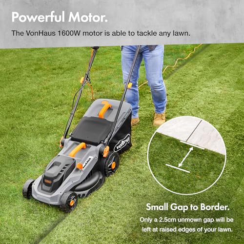 VonHaus 1600W Electric Corded Lawn Mower