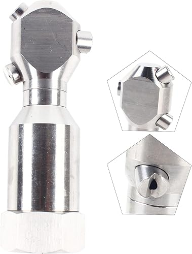 Miniatura 3 de Boquilla de chorro de alcantarillado para lavadora a presión, piezas de limpieza de superficies, boquilla de barrendero de manguera, boquilla de