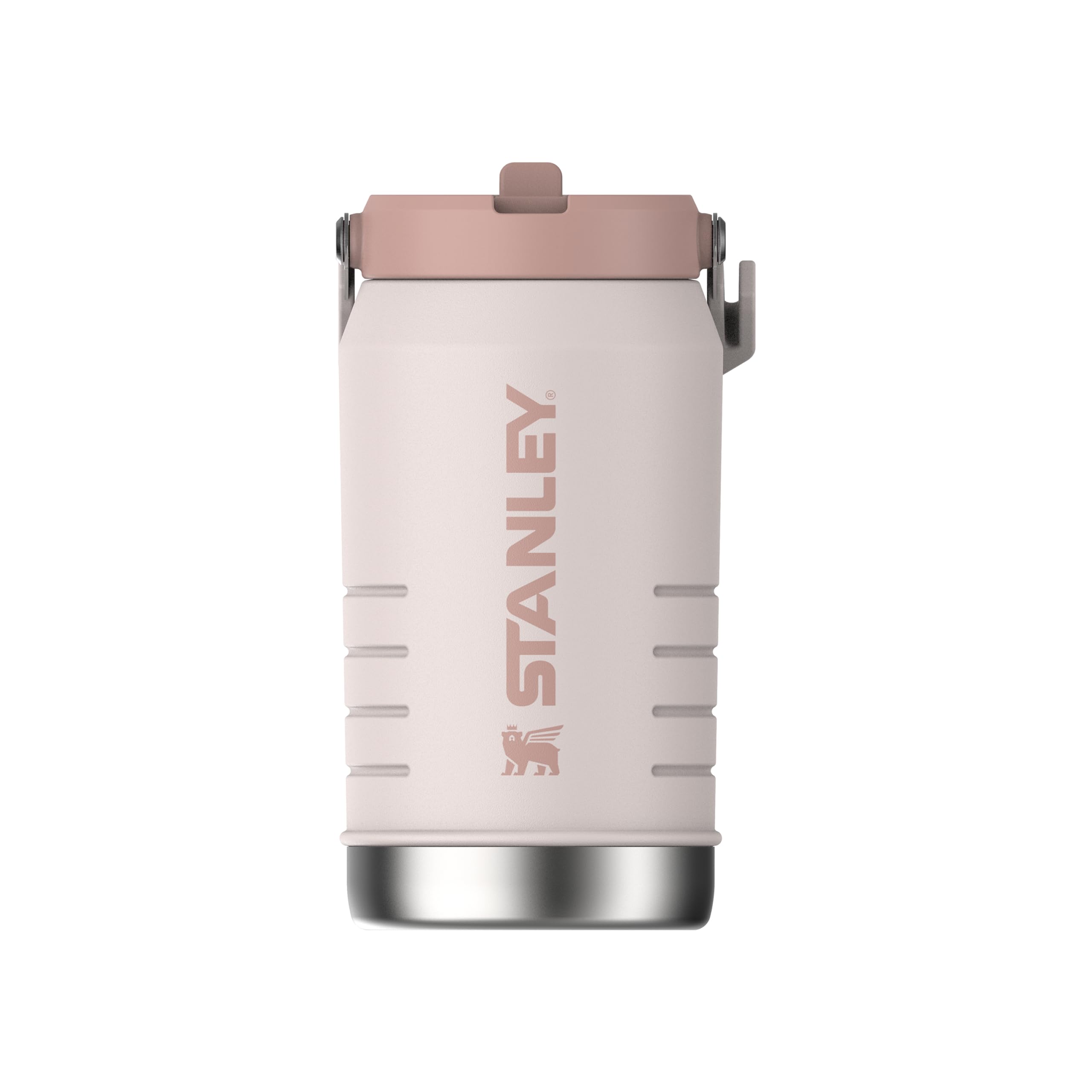 IceFlow Flip Straw 2.0 Jug 1.90L - 20 Hours Cold - 4 Days Iced - Leakproof - Stainless Steel Water Bottle with Straw - BPA Free - Dishwasher Safe - Gym Bottle - Rose Quartz