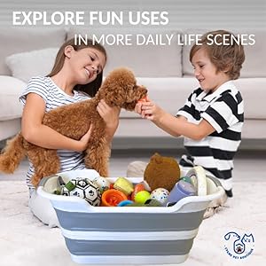 CYGNE-Dog-Bath-Tub-with-Water-Drain-Plug-Collapsible-Bathtub-for-Dog-Washing-and-Grooming-Portable-Foldable-Space-Saving-Design-for-Pet-Puppy-Small-Dogs-Cats-BPA-Free-Gray - Cucciolini Doodles   CYGNE-Dog-Bath-Tub-with-Water-Drain-Plug-Collapsible-Bathtub-for-Dog-Washing-and-Grooming-Portable-Foldable-Space-Saving-Design-for-Pet-Puppy-Small-Dogs-Cats-BPA-Free-Gray