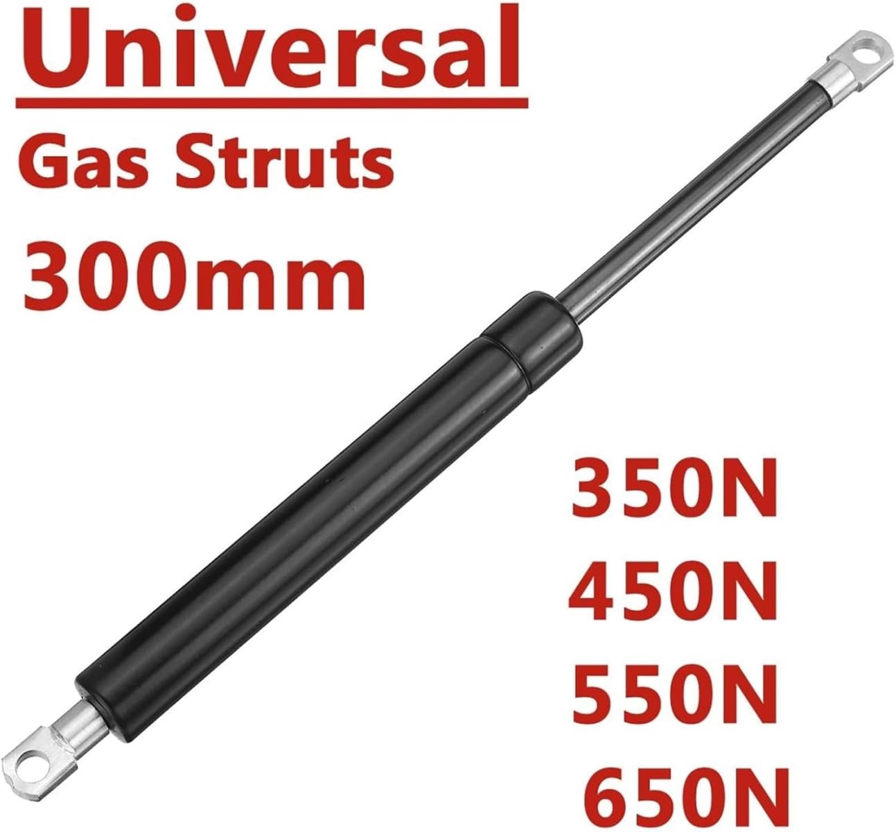 Sprężyny gazowe do masek, 2 sztuki, 300 mm, 350-650 N, do samochodów kempingowych, autobusów, przyczep kempingowych, okien i kabin