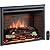 PuraFlame 33 Inches Western Electric Fireplace Insert with Remote Control, 750/1500W, Black