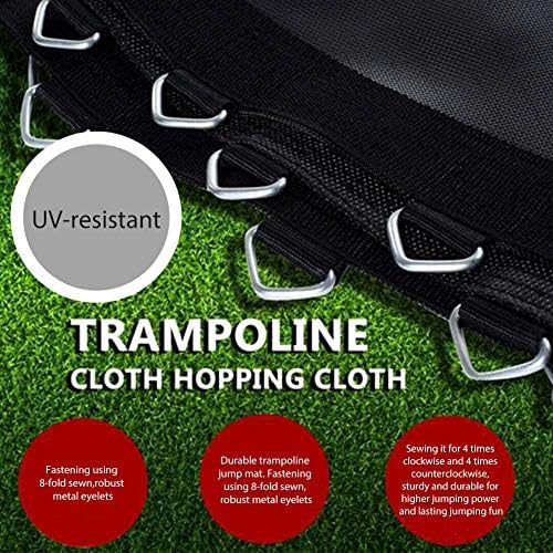 Round Fitness Trampoline Jumping Mat - Durable Elastic Pad with Triangle Buckles, Perfect for Indoor & Outdoor Exercise, Trampoline Accessories for Kids & Adults