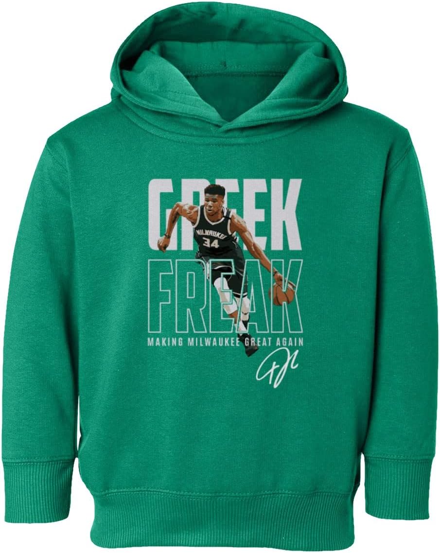Milwaukee Basketball Star Antetokounmpo Fans Toddler Hoodie Sweatshirt
