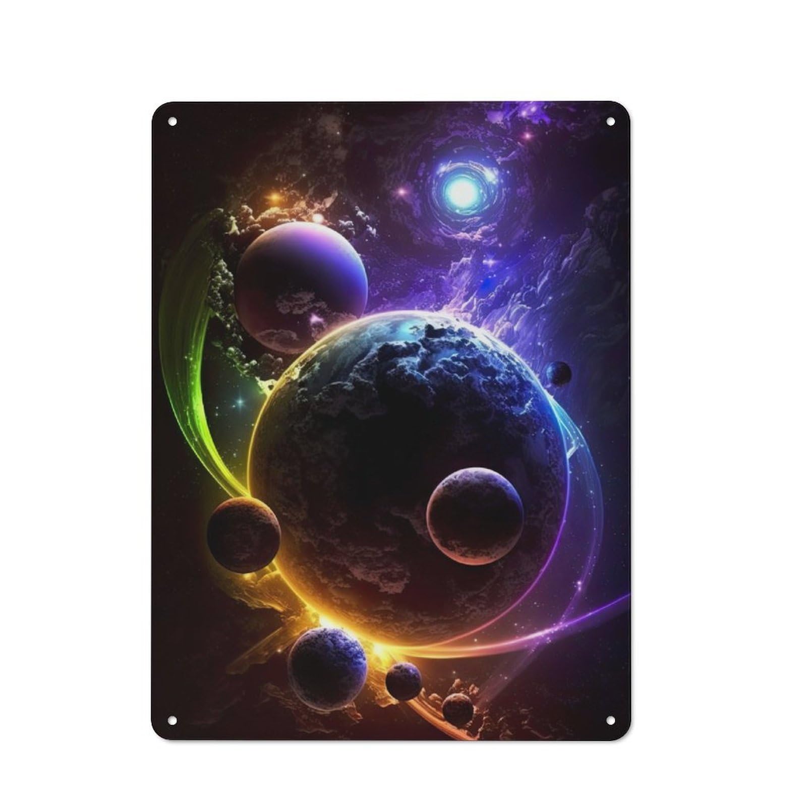 Junmoney Interstellar Illumination For Garden Room Or Summerhouse, Vintage Tin Sign 40X30cm, A Metal Wall Feature For Garden Rooms And Summerhouses