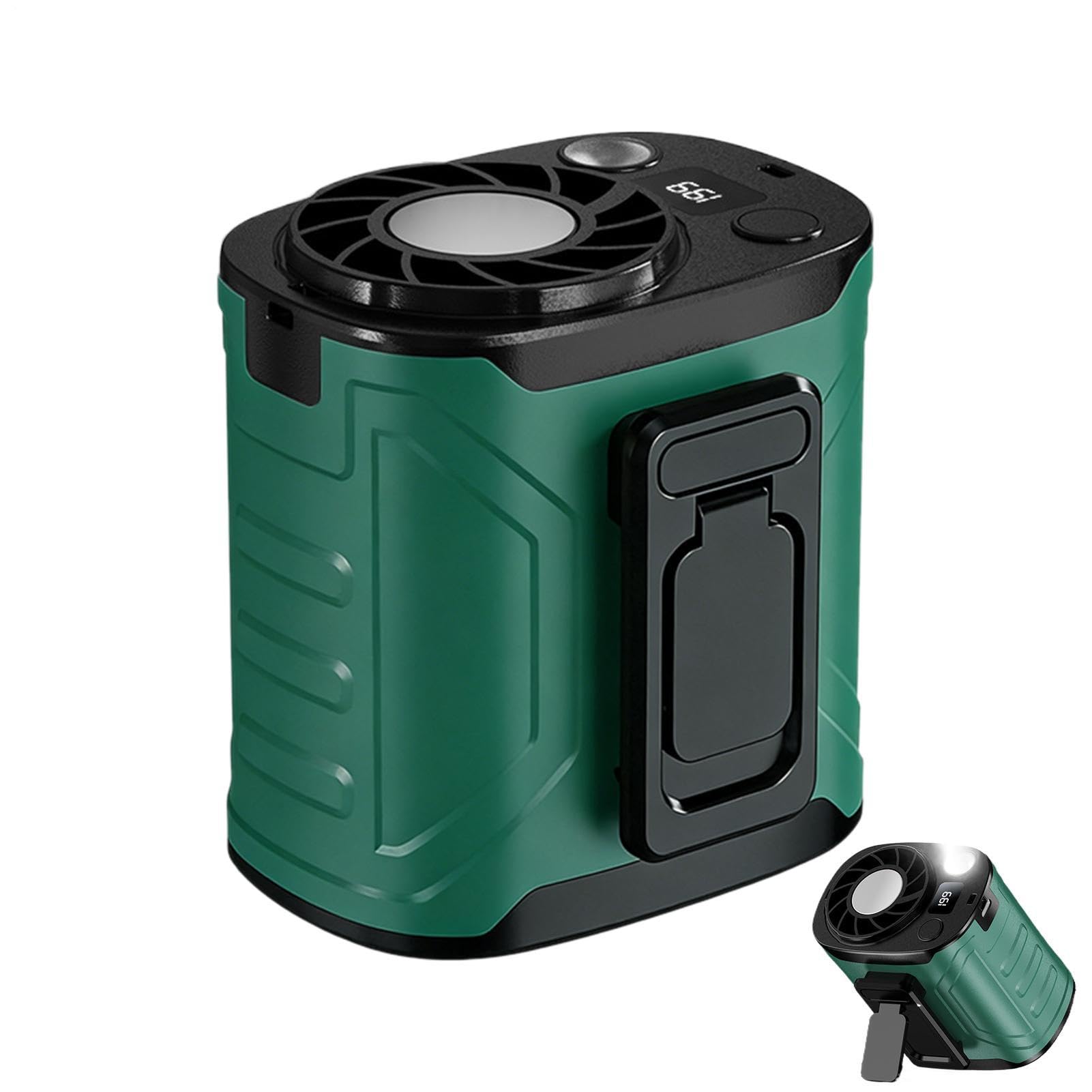 Ventilador de cintura portátil, enfriador personal recargable y miniventilador de ropa