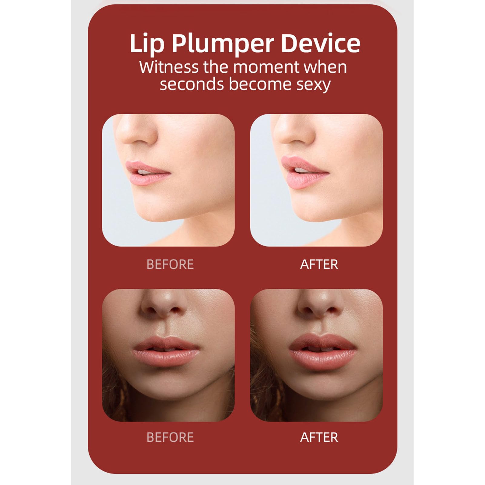 Electric Silicone Lip Plumper Enhancer Device Lip Firming Beauty Tool Women for Lip Plumpingelectric lip plumper device lip plumper device - Image 2
