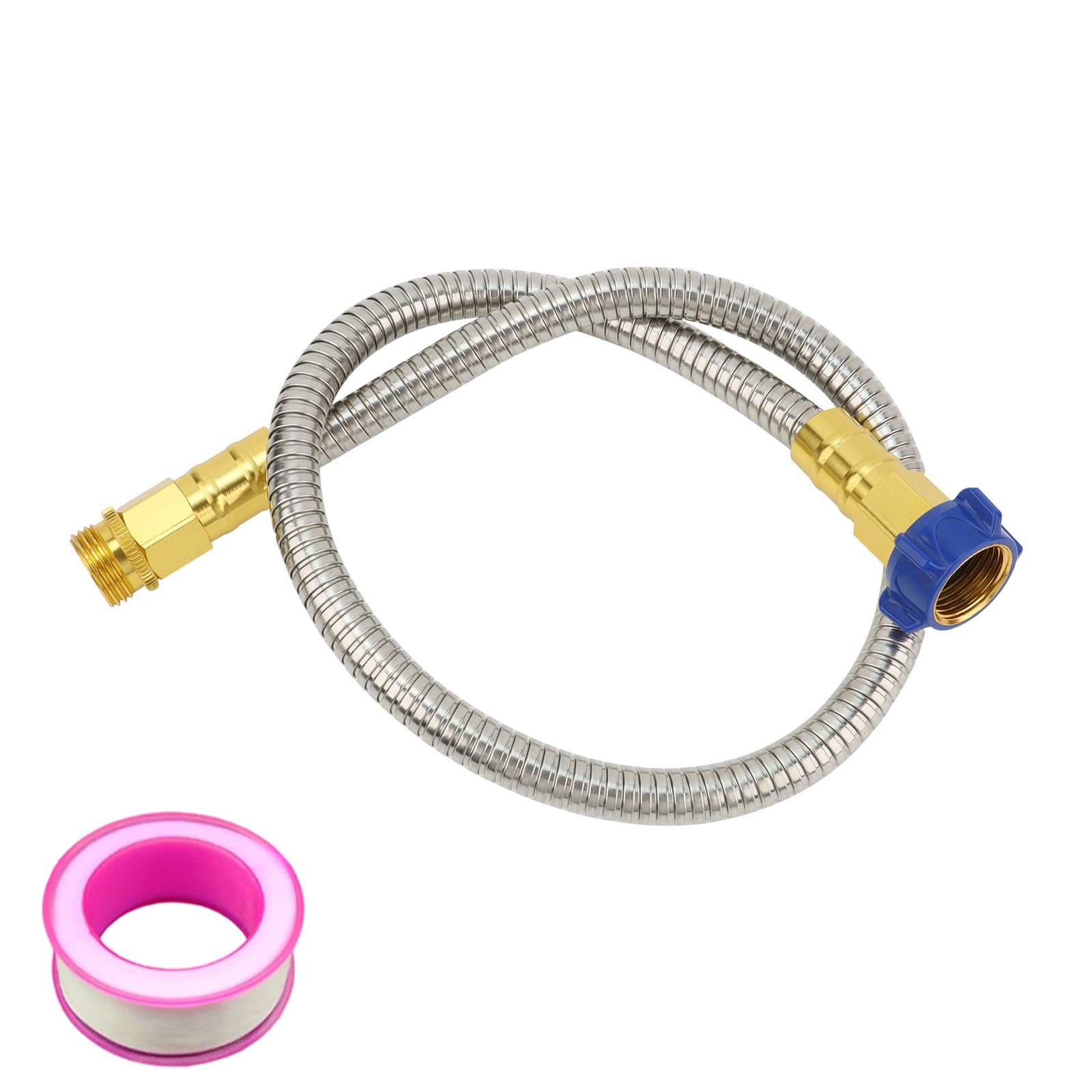 Fixation de tuyau en acier inoxydable pour arrosage et lavage