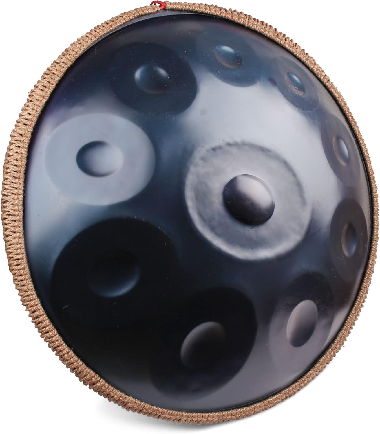 Handpan, Steel Drum, Hand Pan, Tamburo in Acciaio, Blu Profondo | 432HZ 10 Note D Minore 22 Pollici 56cm Handpan Drum per Meditazione e Yoga, Tamburo a Mano con Borsa e Supporto