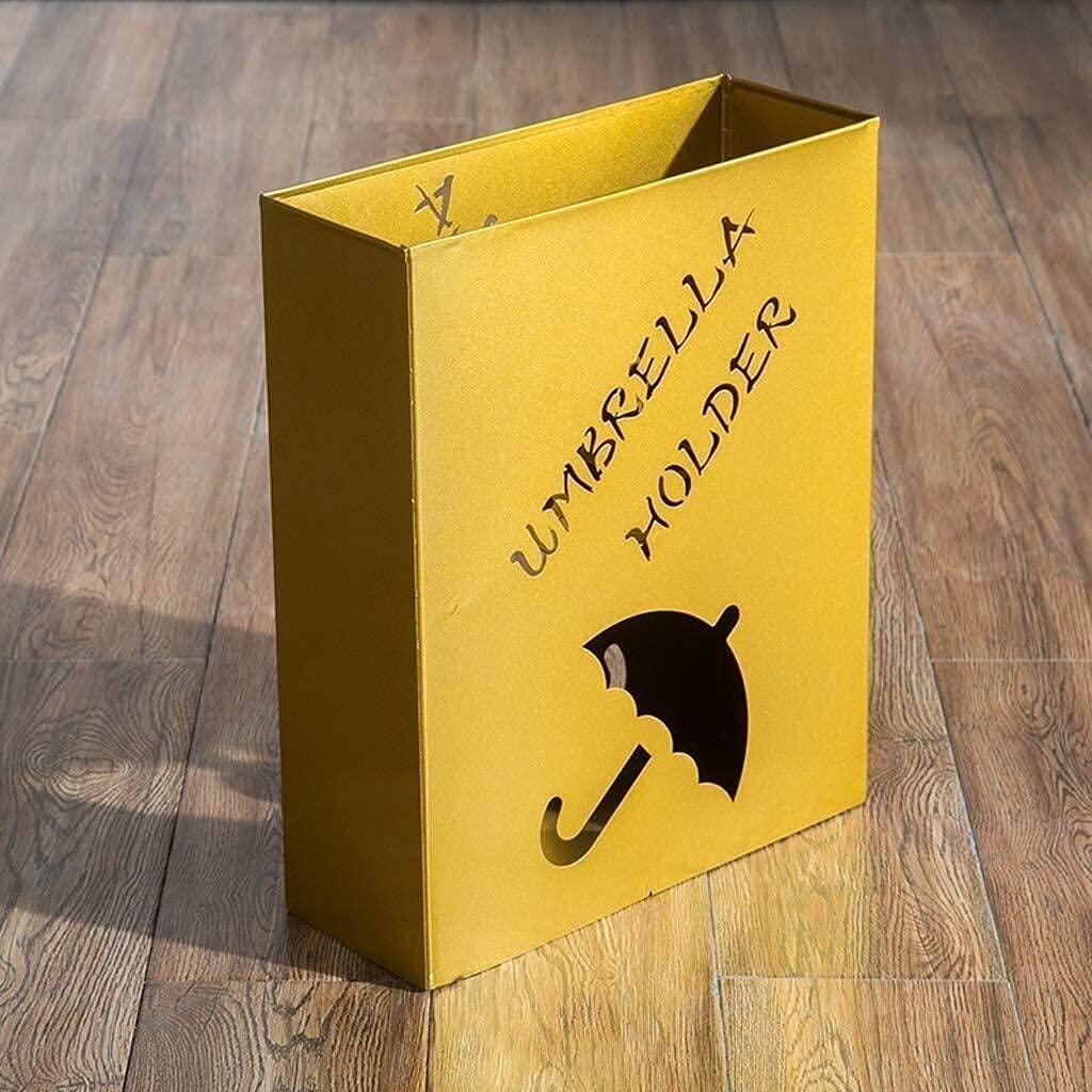 Support de parapluie design jaune pour garder votre entrée propre les jours de pluie