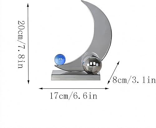 Miniatura 2 de SHUTING2020 Estatua china feng Shui de estilo europeo, moderno, minimalista, de cristal gris ahumado, adornos creativos de escritorio para el hogar,