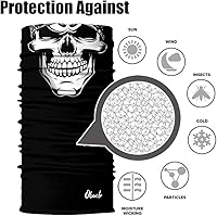 Vista 15 de Obacle - Tapabocas con cuello polar y de estilo de pañuelo contra el polvo y el sol para hombre y mujer