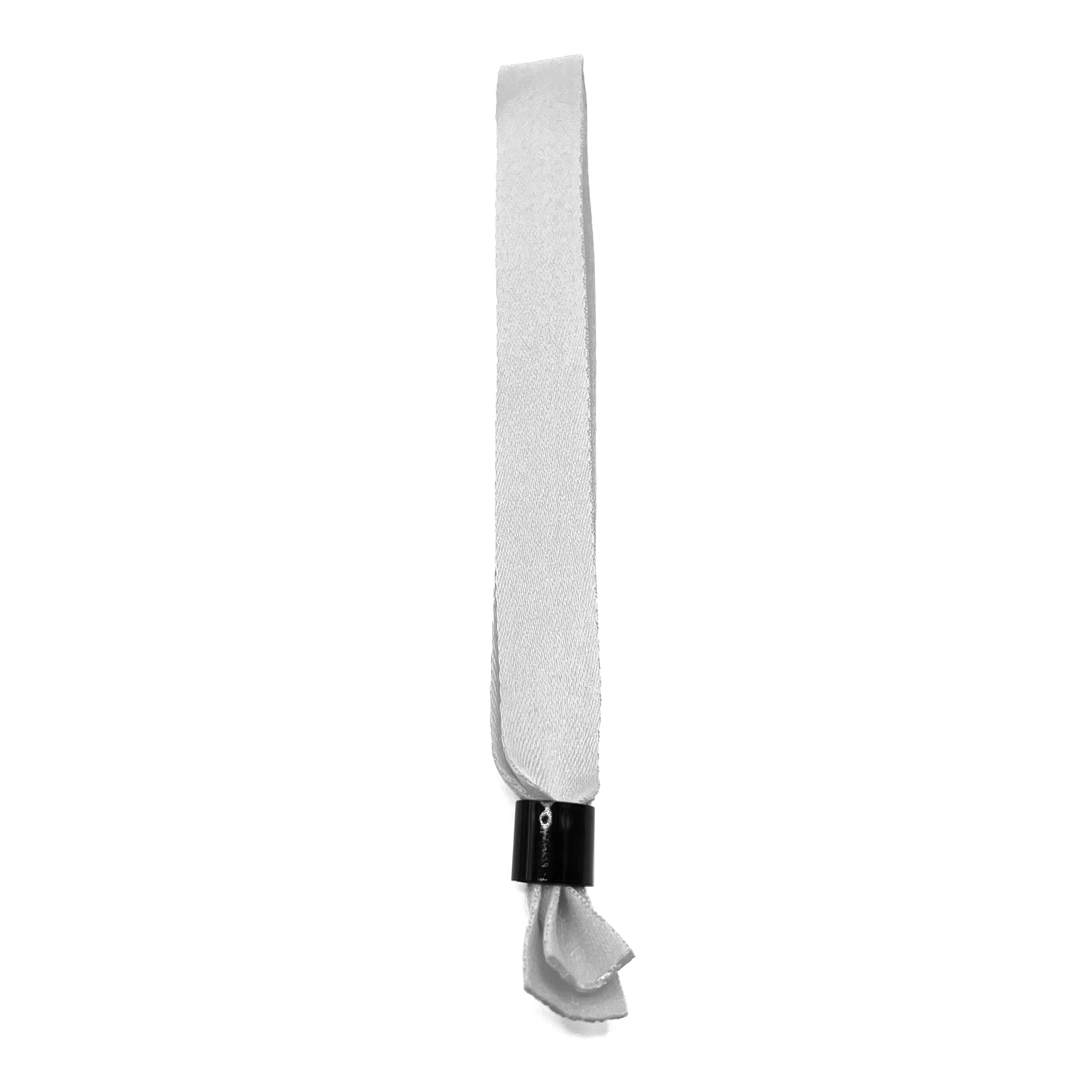 50 unidades de pulseras de tela - Pulseras ID para eventos (blanco)
