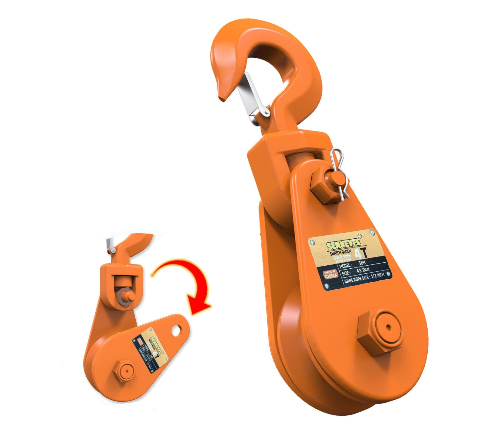 SENKEYFE 4 Ton Snatch Block