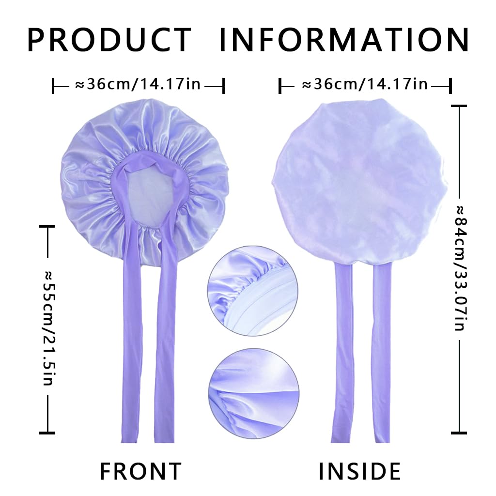 Satin Hair Bonnet for Women Sleeping - Image 2