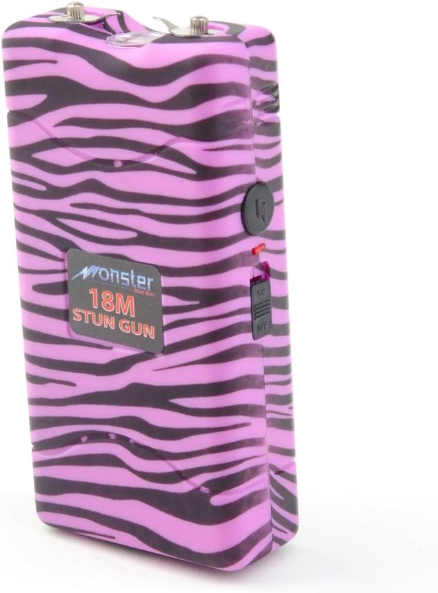 Rechargeable Stun Gun Flashlight with Safety Switch, Fierce Power and Sound