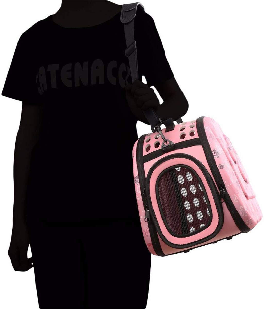 BLACK DOG Carry Bags for Pets Portable Pet Handbag Carrier Comfortable Travel Carry Bags for Cat Dog Puppy Small Animals Apricot Small 32 * 20 * 22 -(Color May Vary). (QF-E6Q8-SL0Q) 2