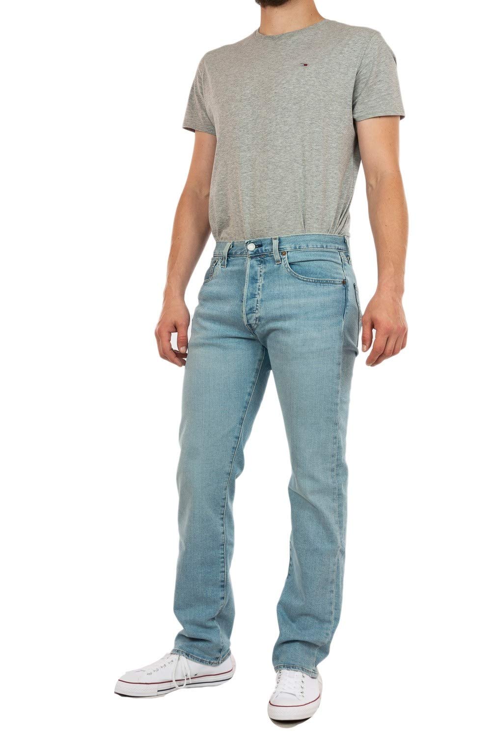 Levi's Herren 501 Original Fit Jeans, Coneflower Barn, 38W / 32L