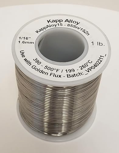 KappAloy 15 soldadura de aluminio 1/16" diámetro (L)