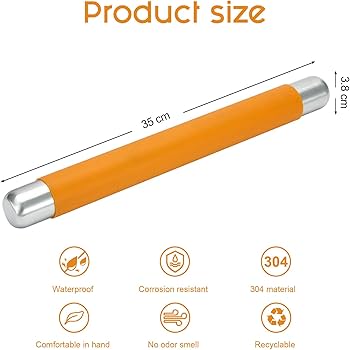 Mattarello con superficie liscia senza BPA, utile pratico mattarello per farina in silicone non appiccicoso acquista in modo economico - spedizione gratuita, recensioni reali con foto