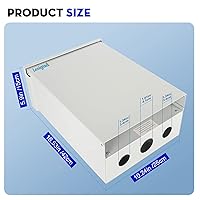 Vista 3 de Leisgud Panel de toma de corriente temporal con un receptáculo de 20, 30 y 50 amperios instalado, salida de panel RV
