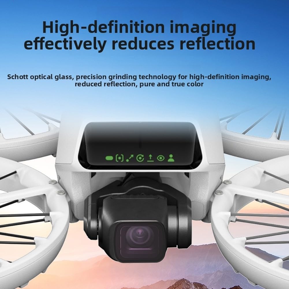 Filtro polarizzatore per droni DJI Flip/Lito X1, Accessorio Multiuso per Fotografia Aerea Vlog (4 in 1)