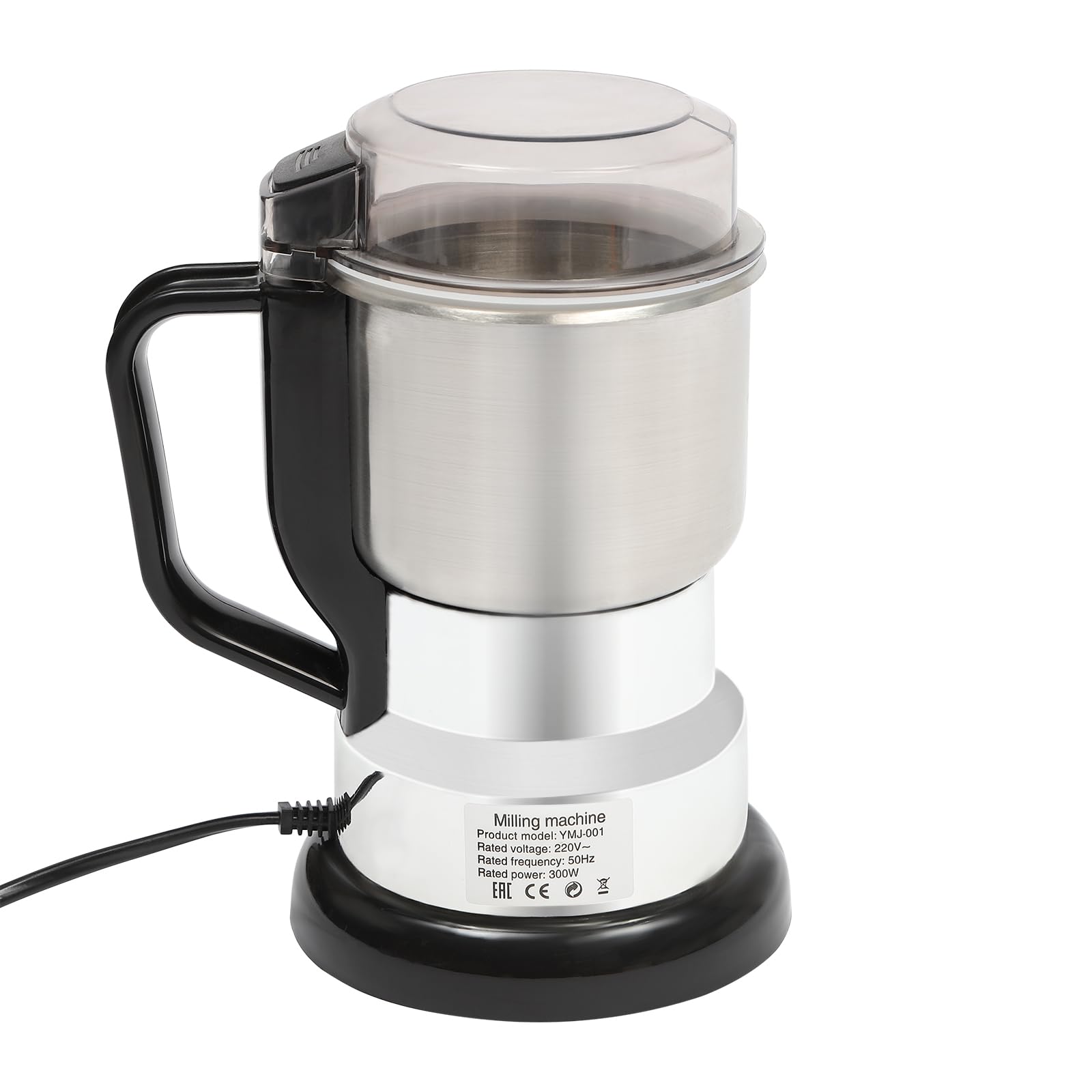 Macinacaffè elettrico, 500 g, grande macinaspezie con lame in acciaio inox, per chicchi di caffè, noci, spezie, macinino a secco, 300 W