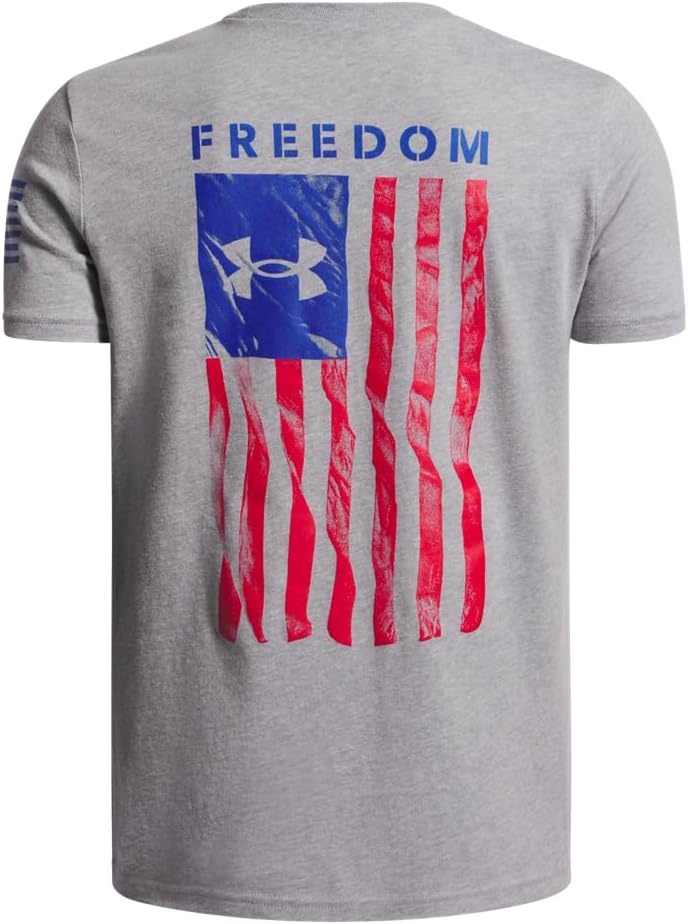 Under Armour Boys Freedom Flag Short Sleeve T Shirt - Image 2