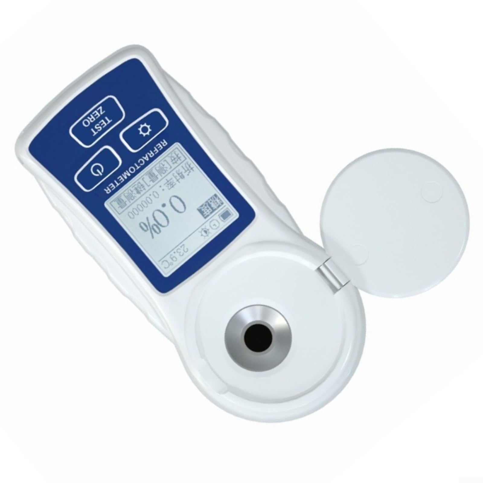 Digital for Brix Refraktometer 0-32% for Fruit Sugar, USB Rechargeable