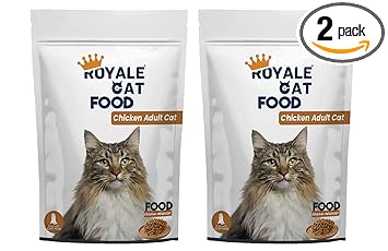 ROYALE CAT Adult Cat Food with Chicken Flavor Complete Food for Adult Cats 1 Kg - Buy 1 Get 1 Free