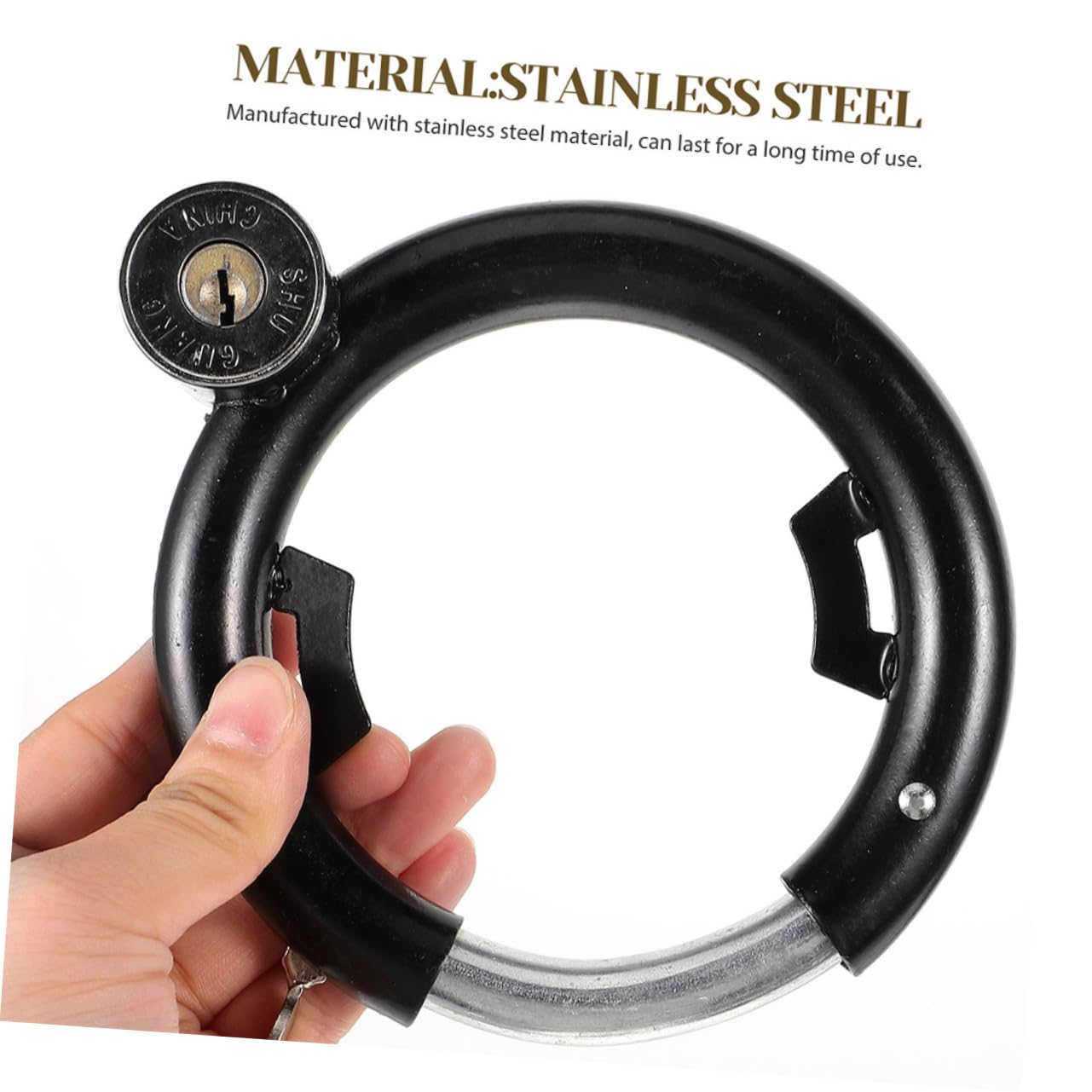 Toyvian 3 Ensembles Antivol Pour Vélo Cadenas De Sécurité Portable Lot De Antivols Circulaires Avec Clés De Vélo Réutilisable