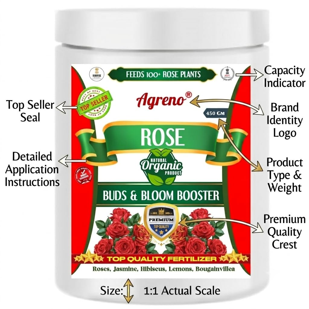 Amazon.com : Agreno® Rose Buds and Bloom Booster (450 gm) Powerful