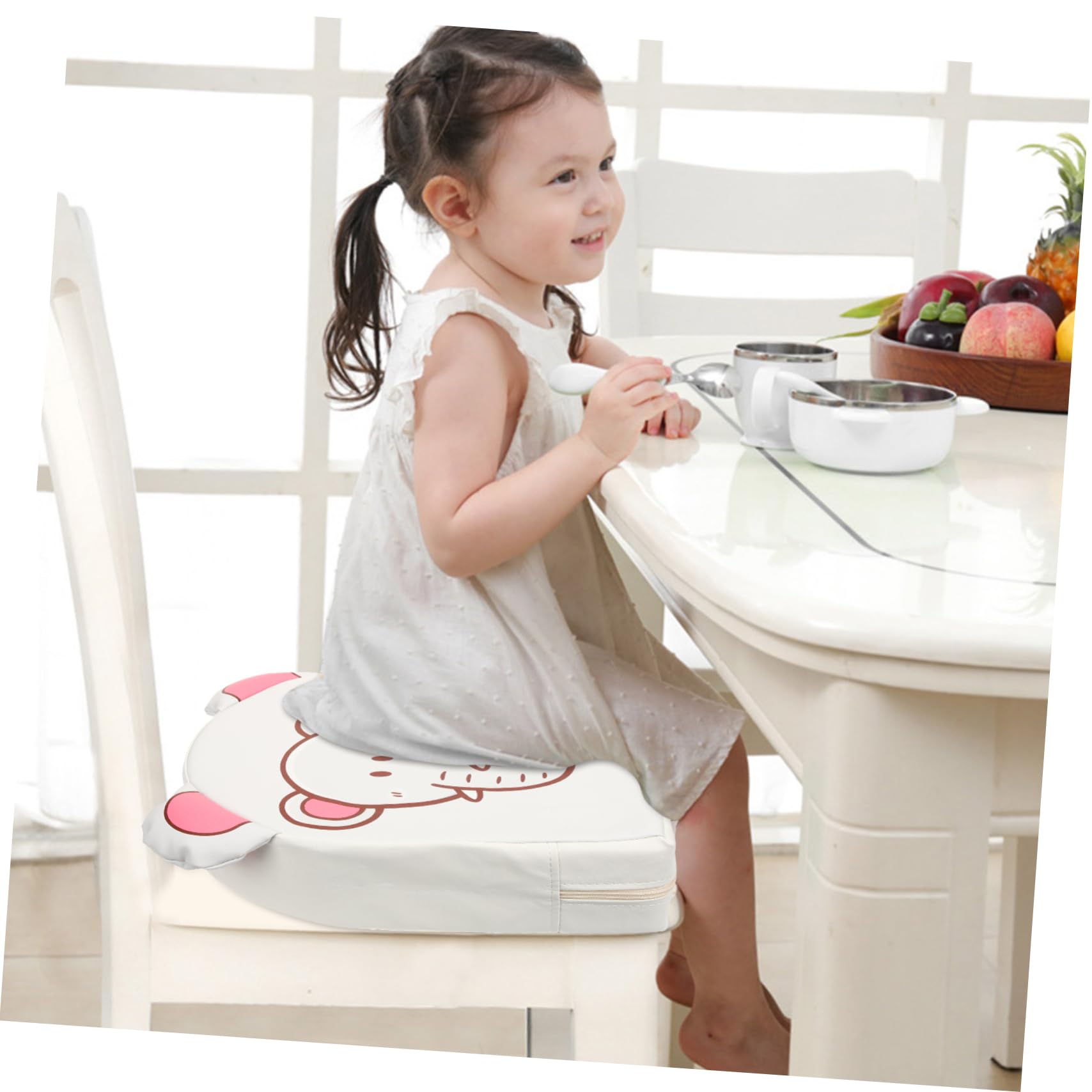 ibasenice Cojín Elevador Infantil Refuerzo Almohadilla Del Asiento Elevador Mesa De Niño Elevador Para Trona De Bebe Trona Portatil Para Viaje Respirable Cojín Del Asiento Viajar Cuero Pu