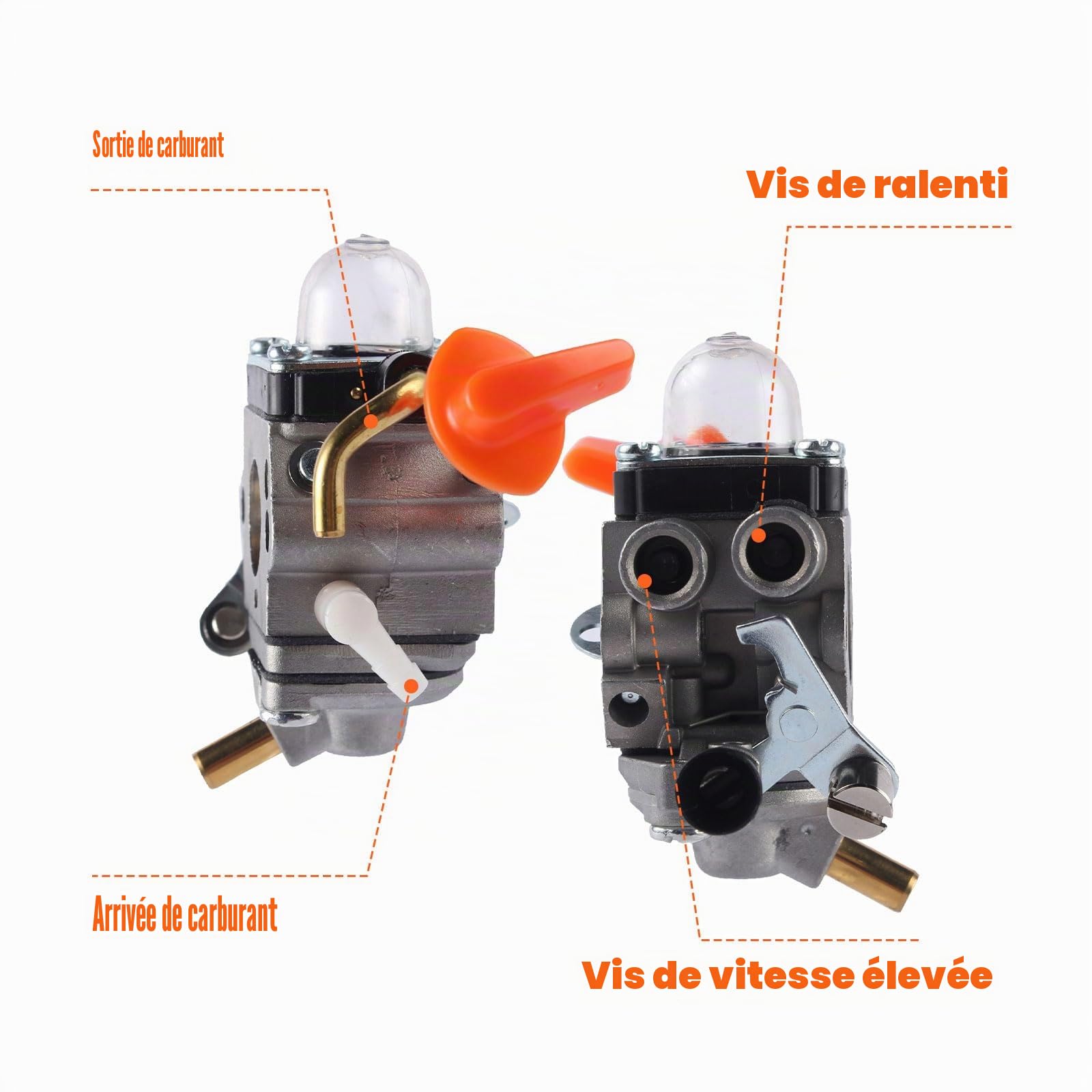 Carburateur FS90R C1Q-S174, Carburateur pour Stihl FS87 FS90 FS100 FS110R KM90 KM90R KM110R KM130R HT100 HT101 avec kit de réglage