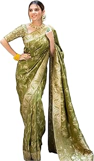 Shasmi Women's Banarasi Saree Pure Kanjivaram Silk Soft new ladies 2026 Design Wear Pattu Sarees Latest Cotton Party Sari ...