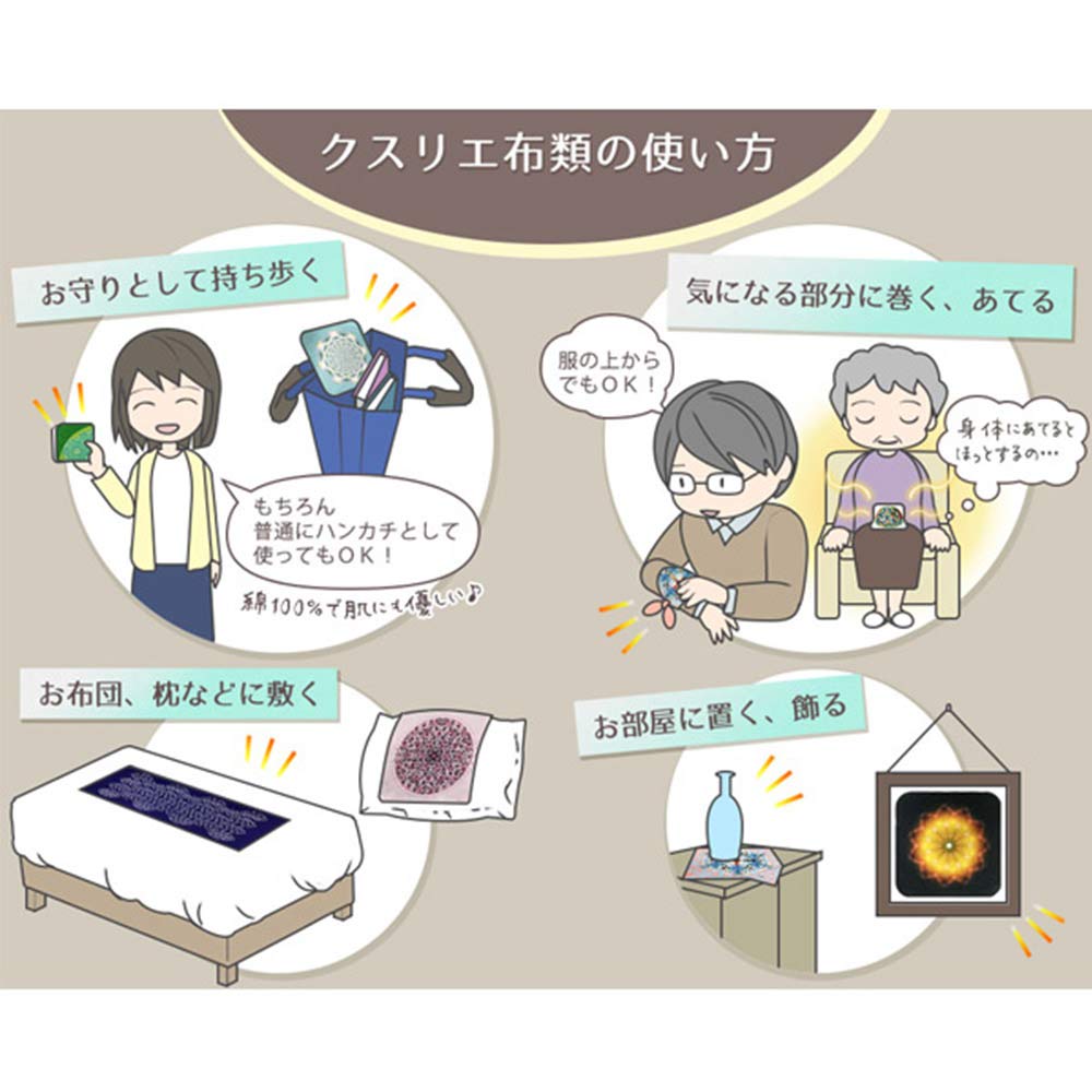Amazon.co.jp: クスリエ 手拭い アルス クスリ絵 カタカムナ ユニカ 