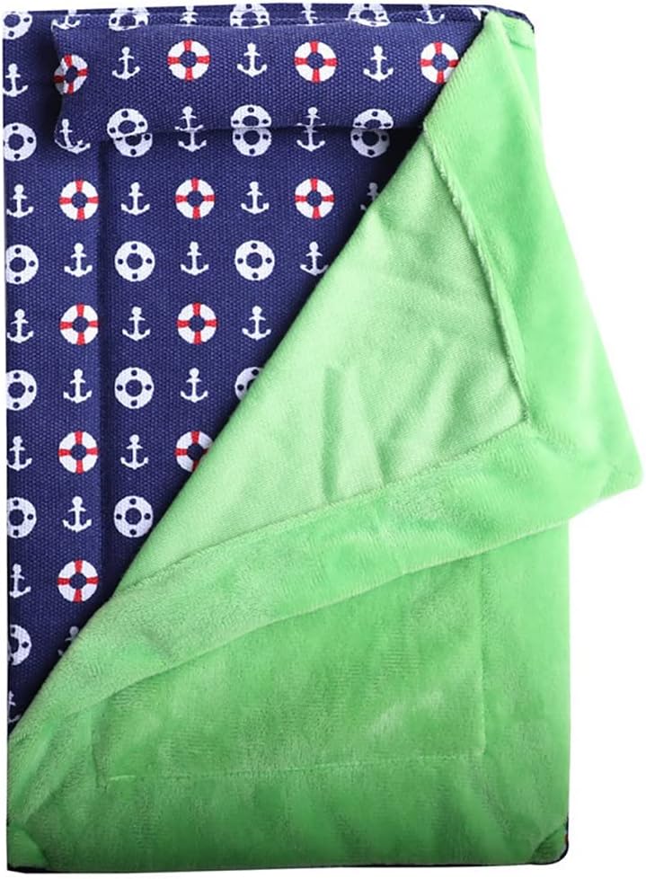 Bearded Dragon Bed Accessories,Amphibian Reptile Sleeping Bag with Pillow and Blanket,for Gecko Lizard Ferret Squirrel,Waterproof,Warm and Breathable,not Falling Off,Decorative effec-Green