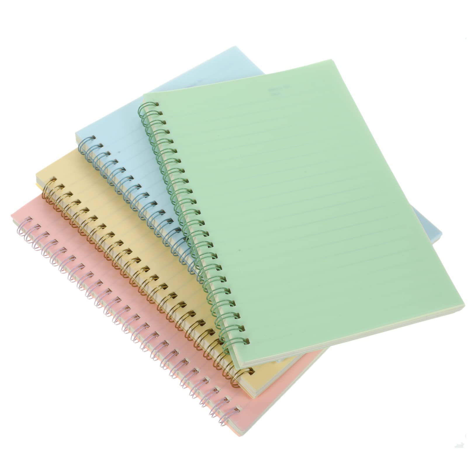 NUOBESTY 4 Piezas Libro de Bobinas Retro Cuaderno Espiral Libreta Bonita de Material Cuaderno Espiral Útiles Escolares para Tomar Notas Trabajo