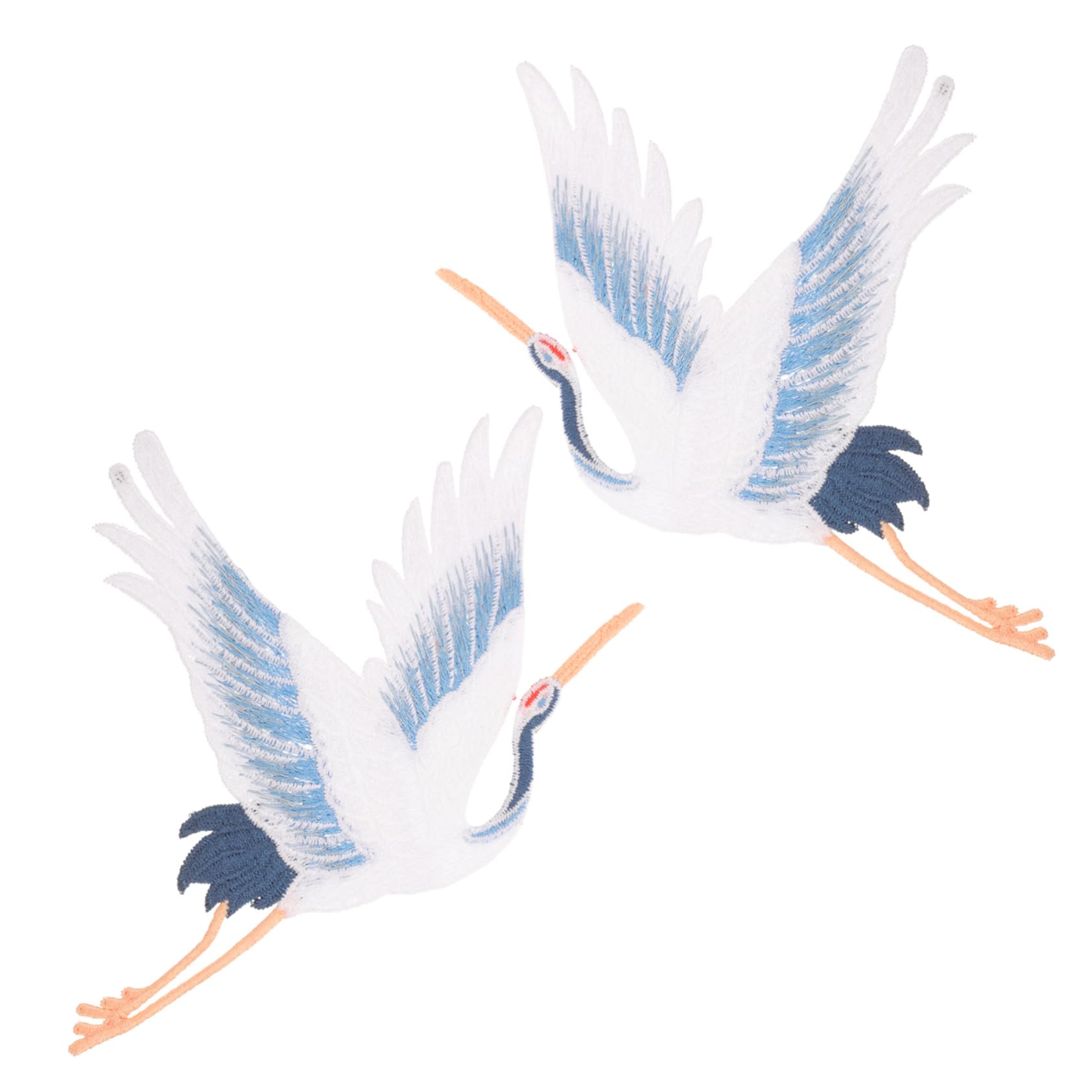 10pezzi Toppe Crane Decorative Toppe Ricamate Per Su Abbigliamento Jeans e Borse Applique Design Per Decorazioni e Riparazioni