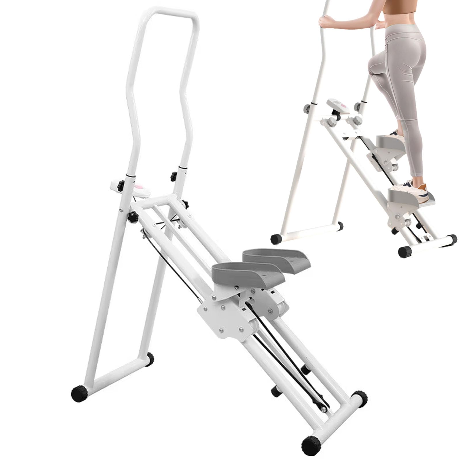 Machine de grimpeuse verticale pliable avec écran LCD pour entraînement cardio
